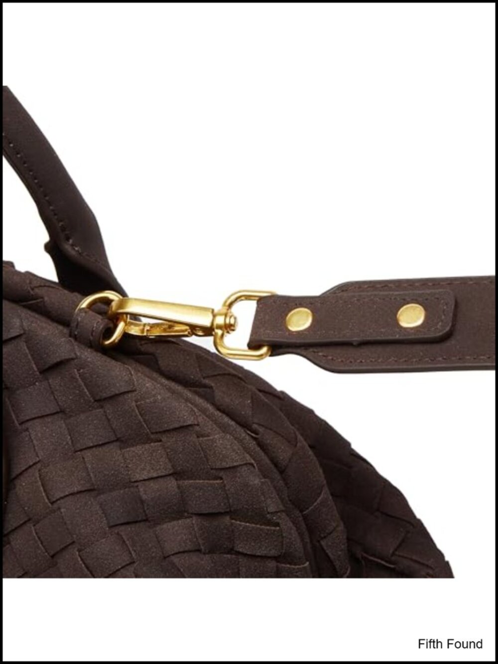 Suede Woven Tote Bag for Women Faux Suede Shoulder Bag Slouchy Hobo Satchel - Picture 4 of 6